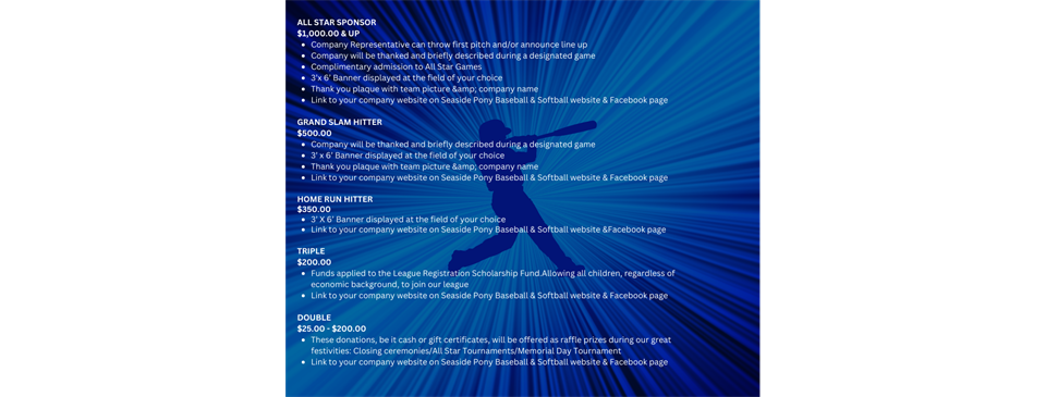2023 Sponsorship Opportunities