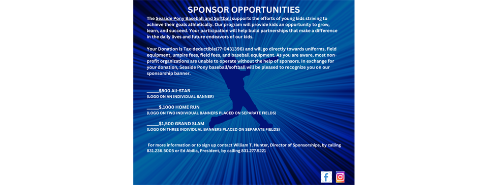 Sponsorship Opportunities